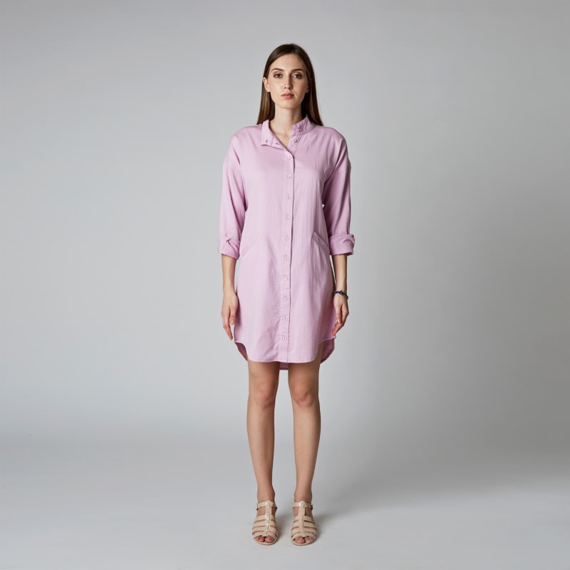 Thumbnail of Leda Shirt Dress In Pink image