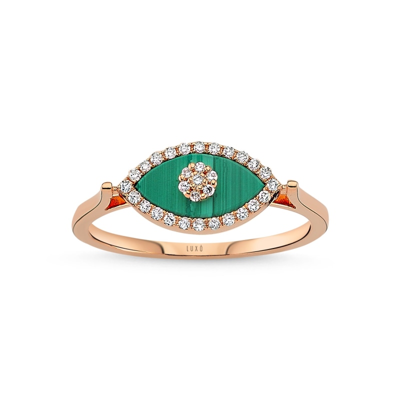 Malachite engagement ring on sale