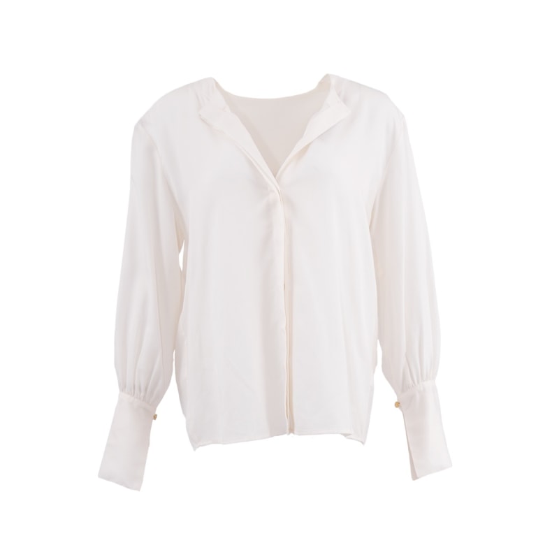 Thumbnail of Cap Ferret Tencel Long Sleeves Shirt In Porcelain White image