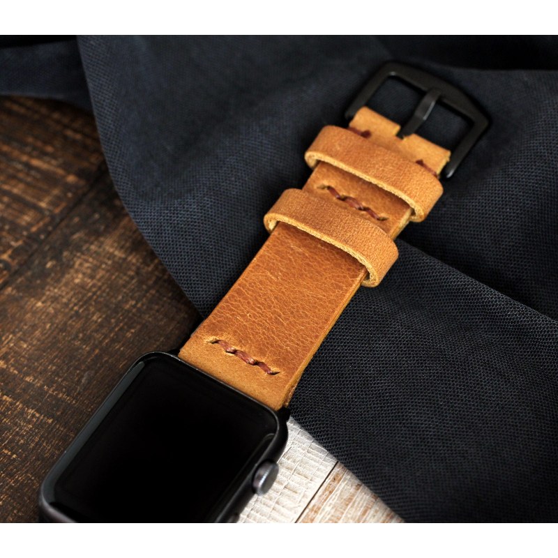 Thumbnail of Apple Watch Leather Band - Mustard image