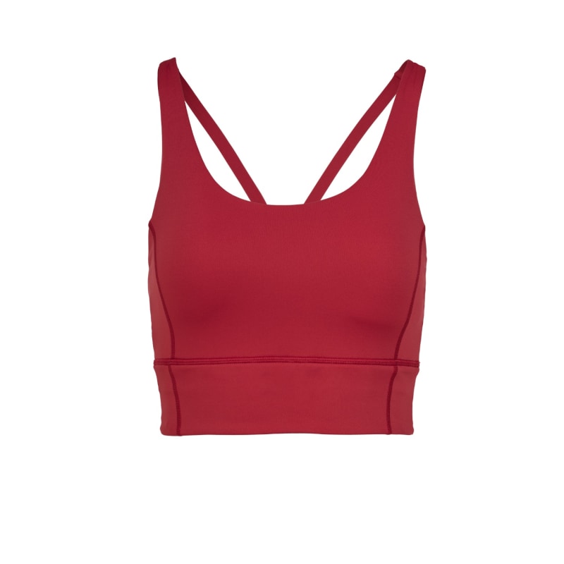 Low Impact Red Sports Bra, Perky Peach