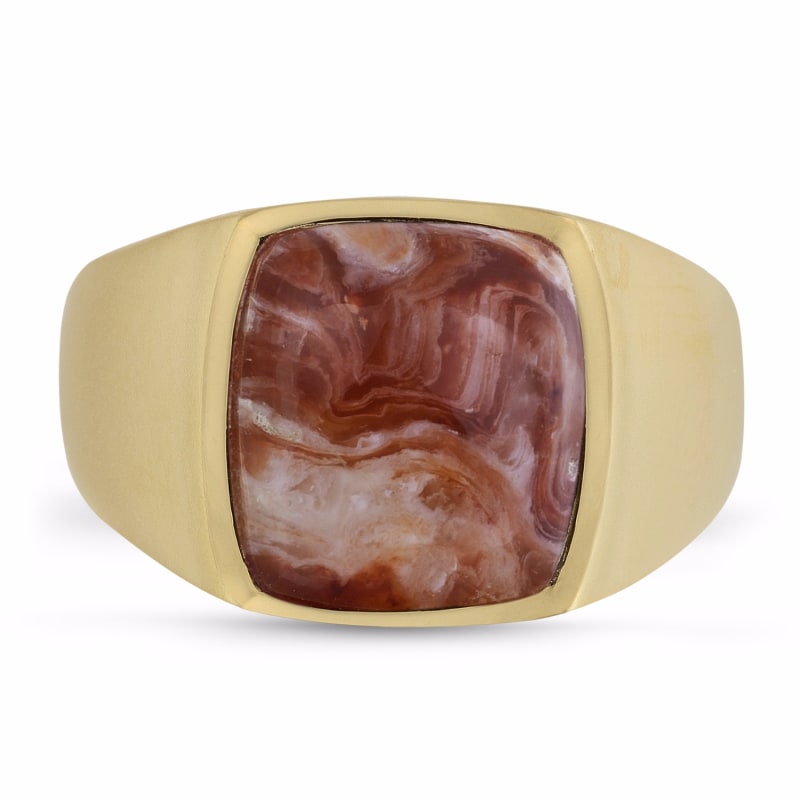 Thumbnail of Red Lace Agate Iconic Stone Ring image