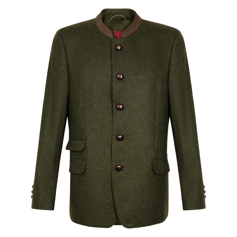 Thumbnail of Edward - Classic Austrian Jacket In Olive - Blue image