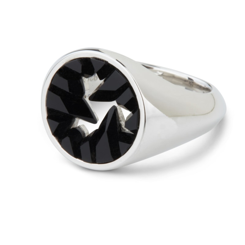 Thumbnail of Signet Black Onyx Silver Ring image