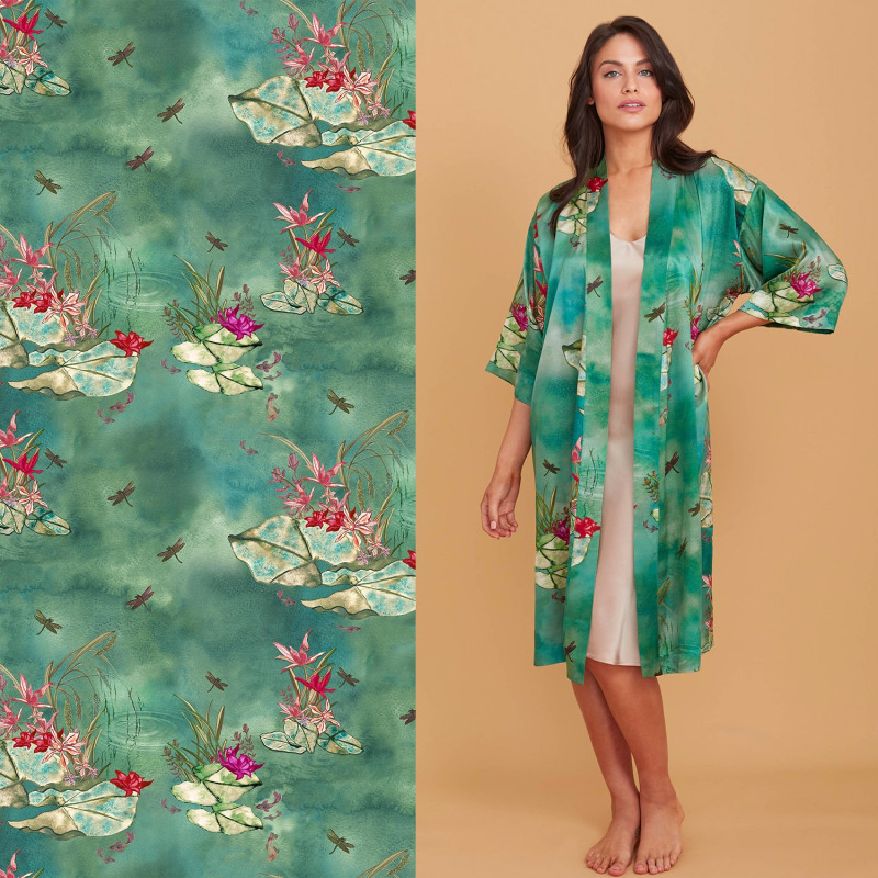 Thumbnail of Liliana Silk Kimono Robe image