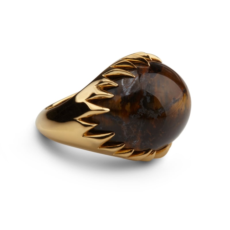 Thumbnail of Eye Of Poseidon Ring Gold & Tigers Eye image