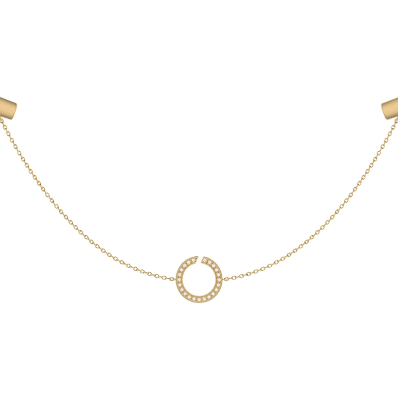 Thumbnail of Avani Skyline Necklace In 14 Kt Yellow Gold Vermeil On Sterling Silver image