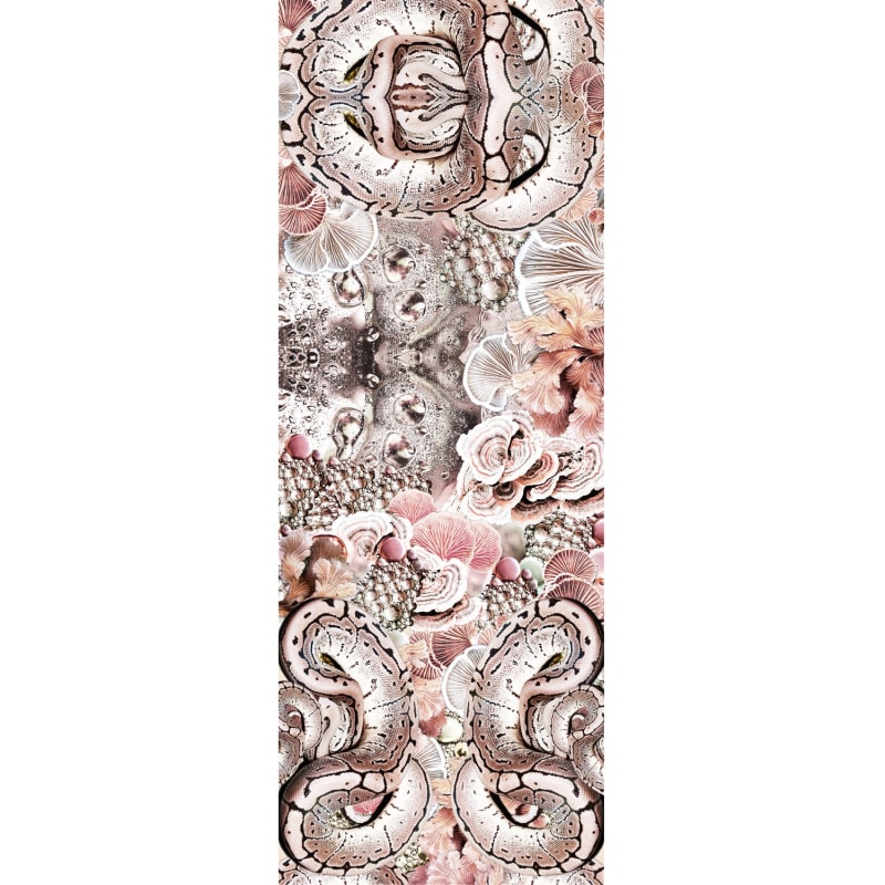 Thumbnail of Snakes & Coral Small Silk Scarf image