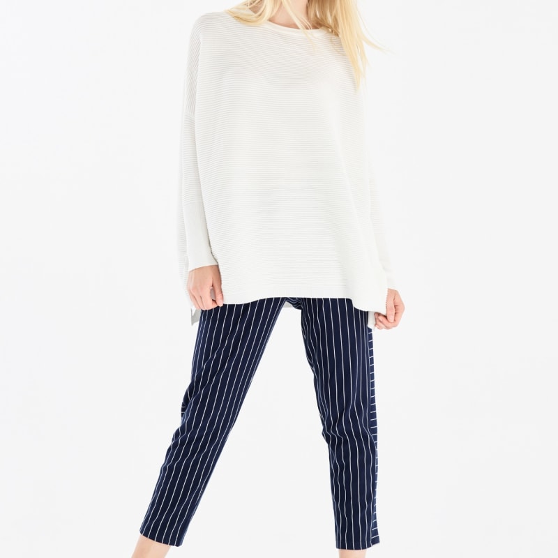 Thumbnail of Paisie Ribbed Jumper In White image