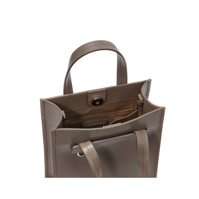 Thumbnail of Marhen.J Apple Leather Shoulder Bag - Hey - Sole Taupe image