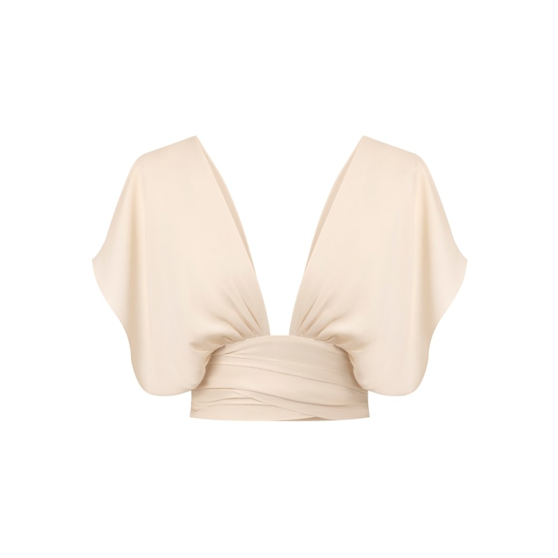 Asha Bralette in Pearl (Designer crop top)