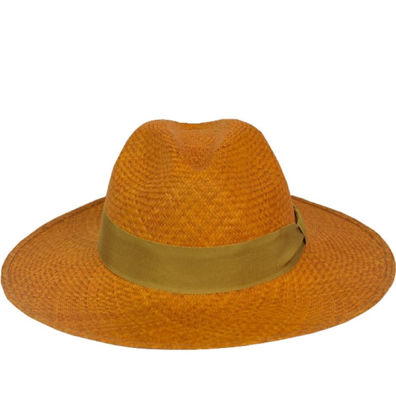 Thumbnail of Alvarado Straw Panama Hat - Brown image