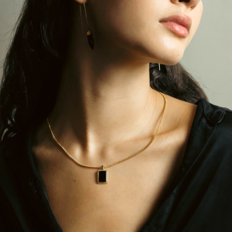 Thumbnail of Black Onyx Pendant Necklace image
