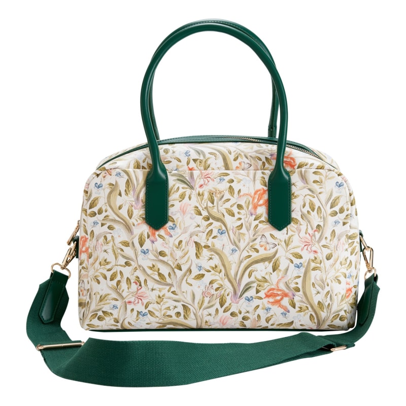 Fable Eloise Large Bowling Bag Iris Green and FREE Oversized Bow