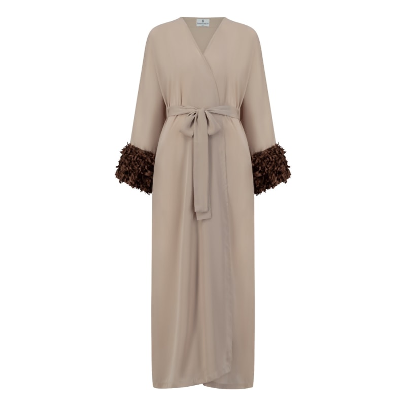Beige kimono dress store