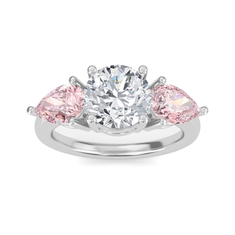 Thumbnail of Fancy Pink Diamond Trilogy Ring image