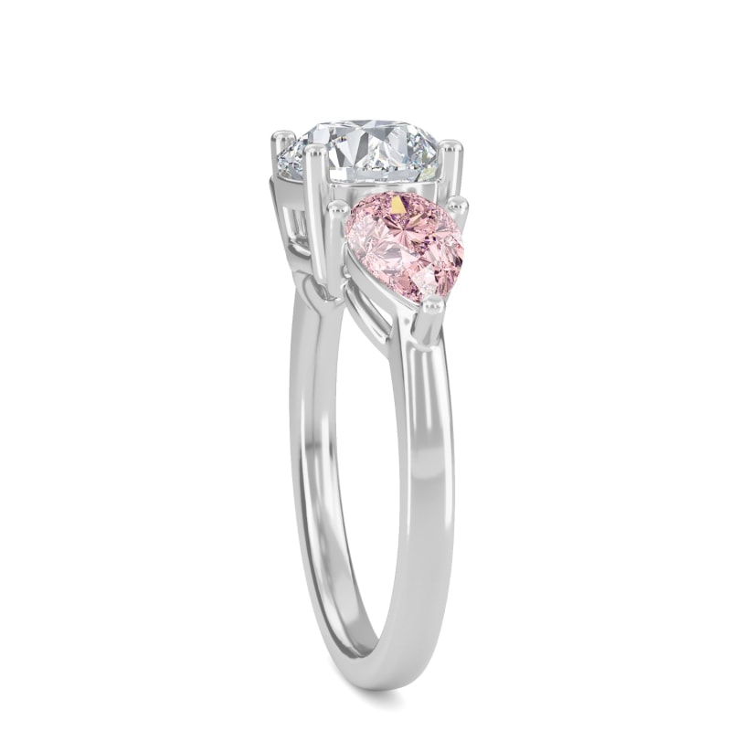 Thumbnail of Fancy Pink Diamond Trilogy Ring image