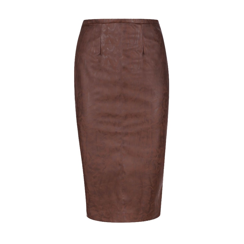 Pencil Skirt in Faux Leather