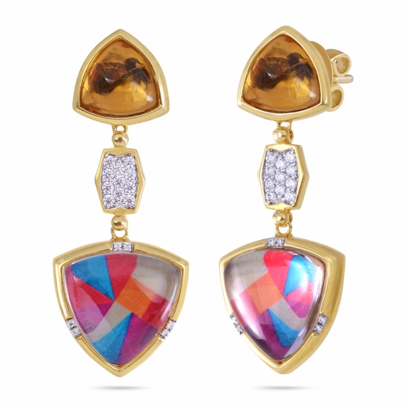 Thumbnail of Colorful Canvas Earrings image