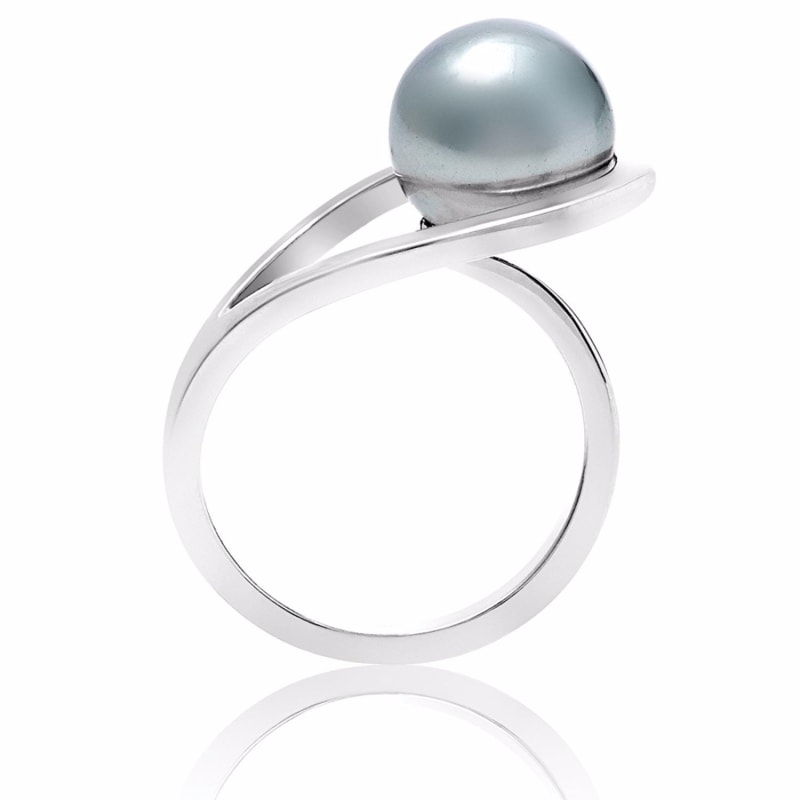 Thumbnail of Silver Ring Grey Freshwater Pearl Aurea image