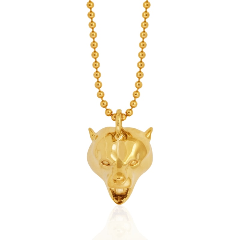 Gold bear pendant best sale