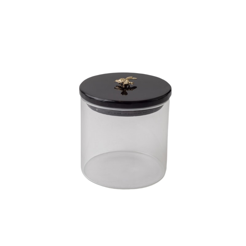 Beehive Marble Cookie Jar Small - Black