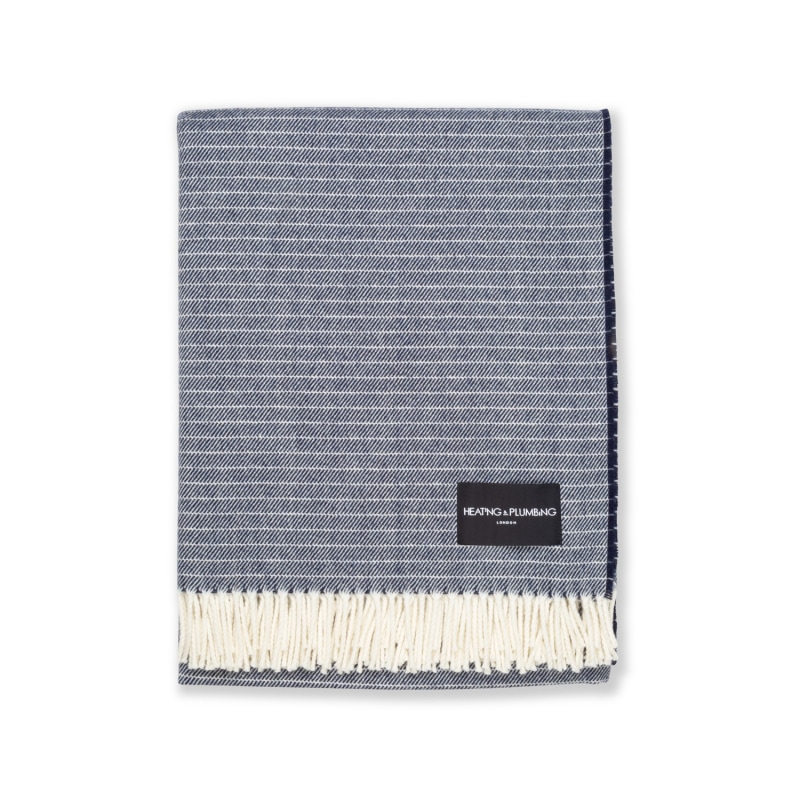 Thumbnail of Daydreams - Merino Lambswool Throw - Navy image