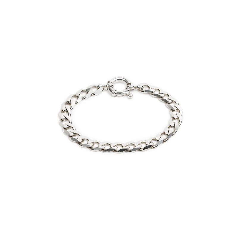 Thumbnail of 7.1Mm Flat Curb Chain Bracelet image