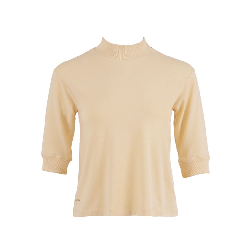 Thumbnail of Doha - Pyratex Seaweed Fibre High Neck Top - Yellow & Orange image