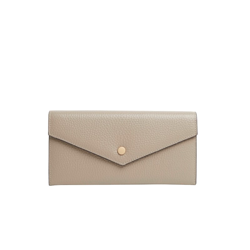 Thumbnail of Leather Envelope Purse In Light Grey image