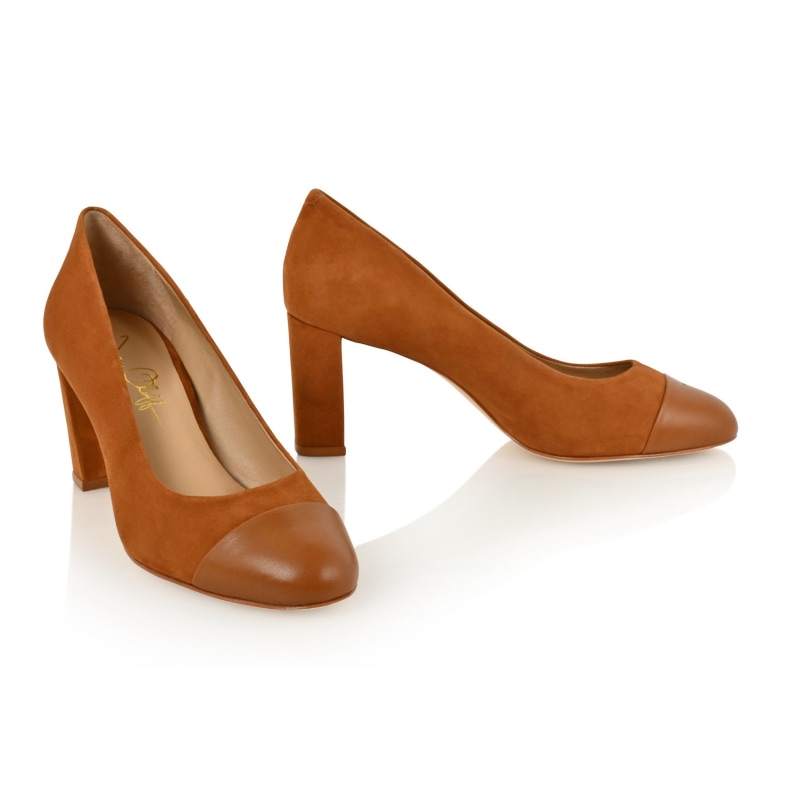 Thumbnail of Sandra Autumn Kid Suede & Autumn Soft Lux Leather Cap Toe image