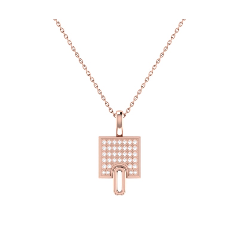 Thumbnail of Sidewalk Pendant In 14 Kt Rose Gold Vermeil On Sterling Silver image