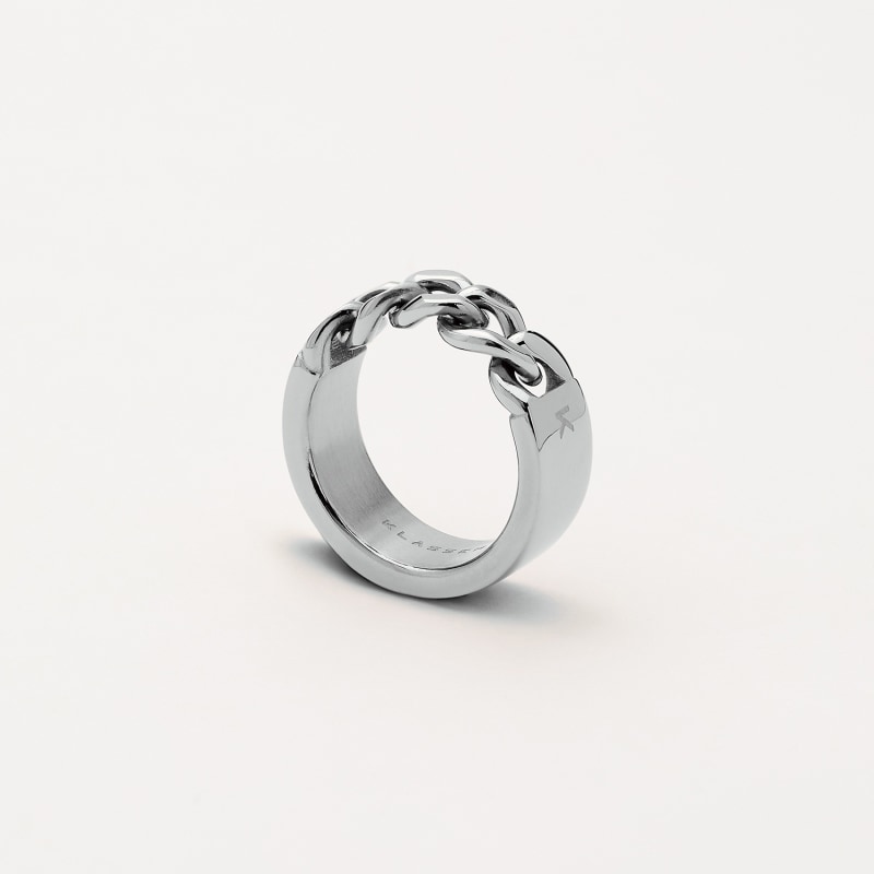 Thumbnail of Duality Chained Ring - Silver image