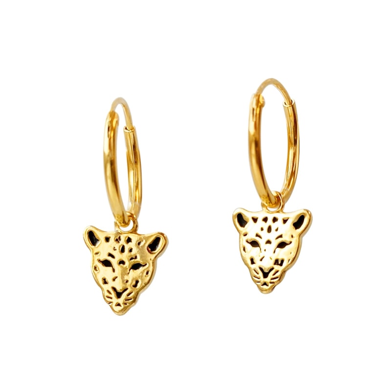 Thumbnail of Panther Hoop Earrings Wild Things image