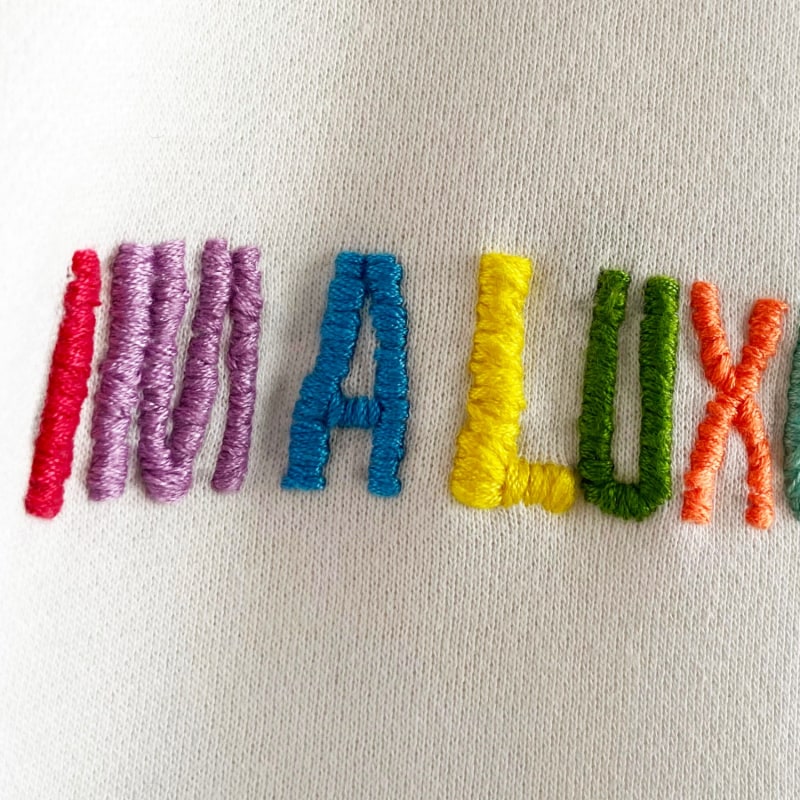 Thumbnail of Im A Luxury - White Unisex Sweatshirt image