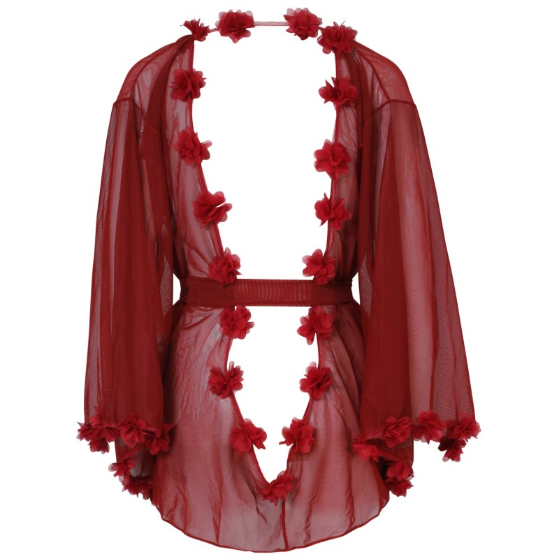 Thumbnail of Fifi New Edition Backless Red Short Petal Kimono image