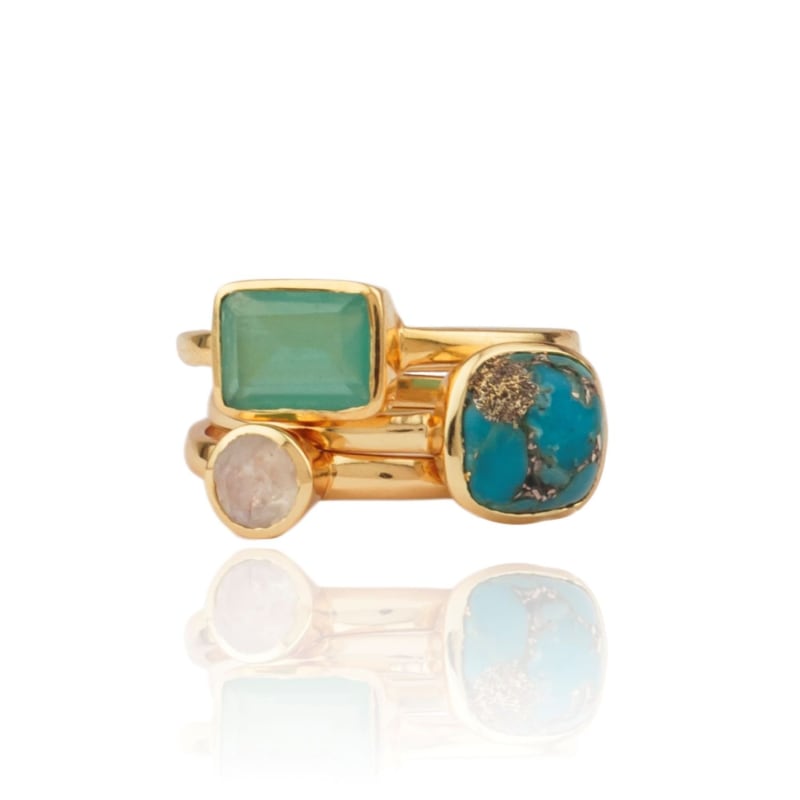 Thumbnail of Filia Stacking Rings With Semi-precious Stones image