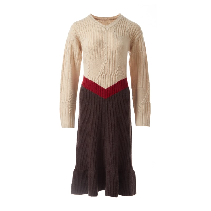 Fully Fashioning | Finn Cable Wool Knit Jumper Sweater Dress | Fully  Fashioning | Wolf & Badger