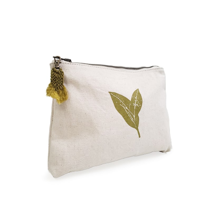 Thumbnail of Screen-Printed Cotton Canvas Pouch - Nature image