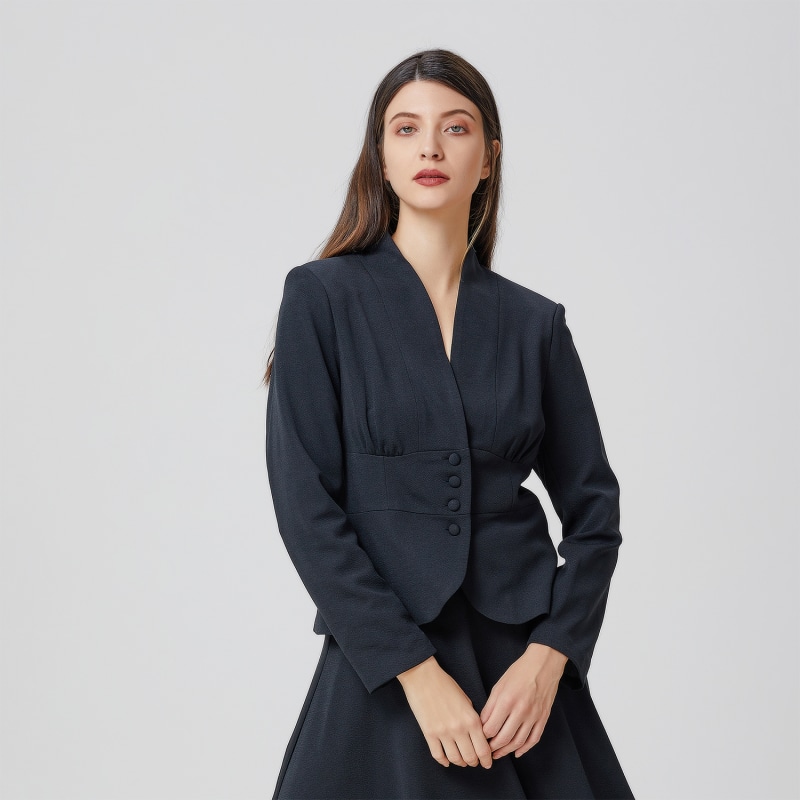 Fit and flare blazer 2025