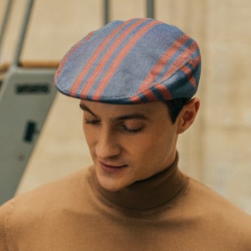 Fitted flat cap sale