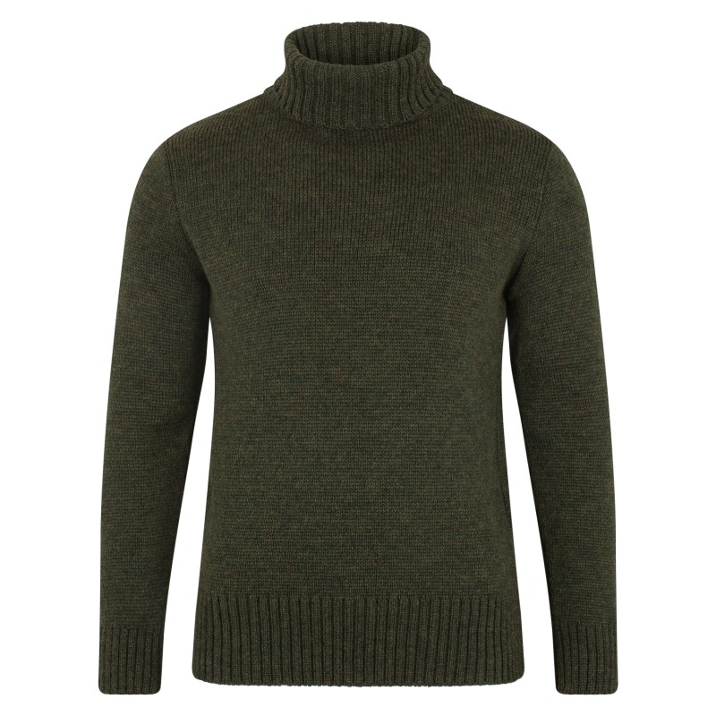 Mens green roll neck jumper store