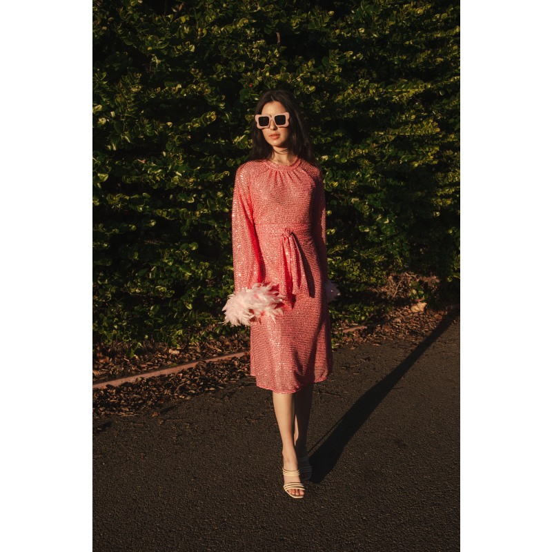 Thumbnail of Flamingo Sequin Raglan Dress image