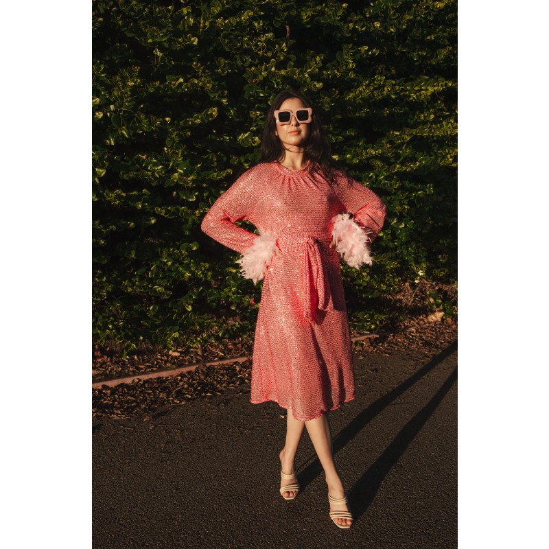 Thumbnail of Flamingo Sequin Raglan Dress image