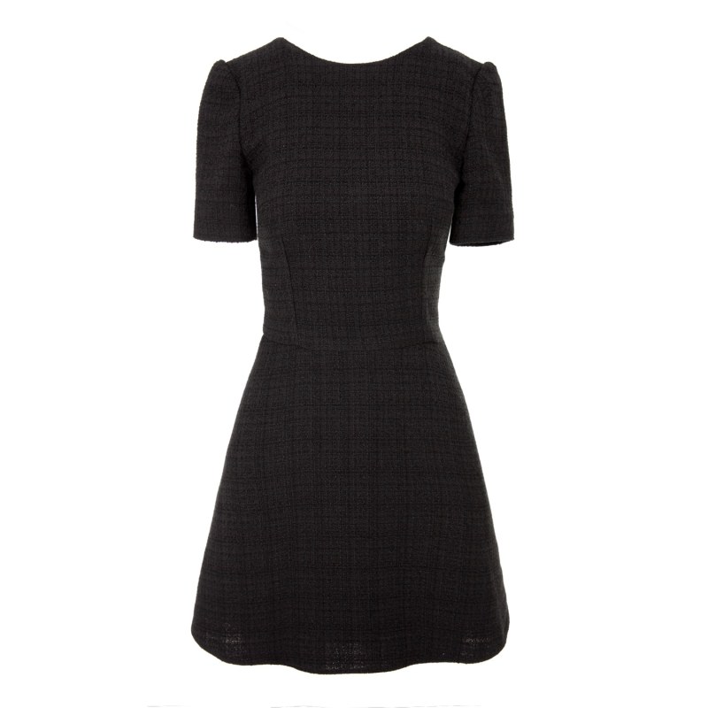 Tweed Mono Squared Up Mini Skater Dress - Limited