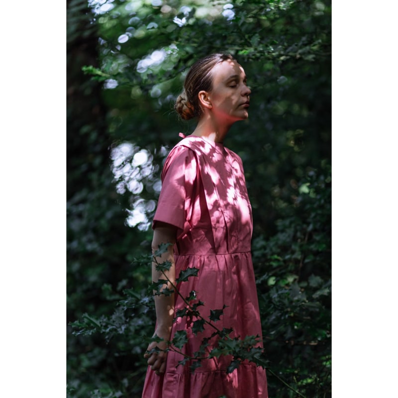 Thumbnail of Flora Coral Pink Maxi Dress image