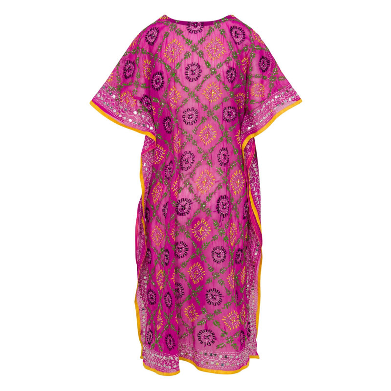 Thumbnail of Flora Embroidered Caftan - Magenta image