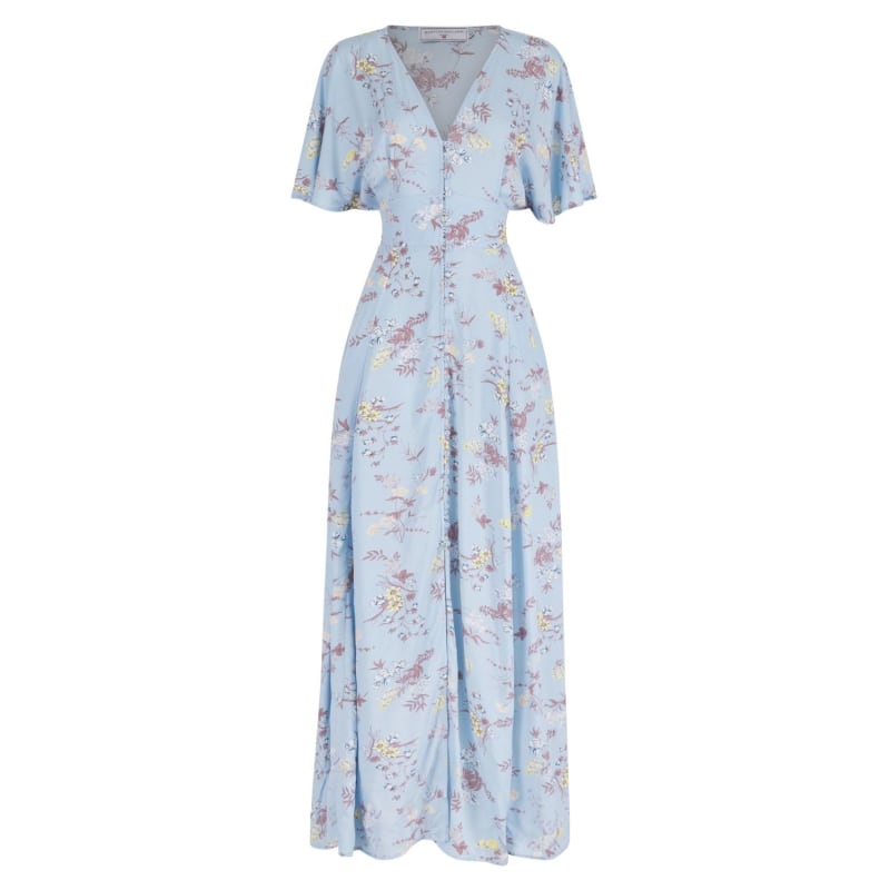Button down floral dress clearance