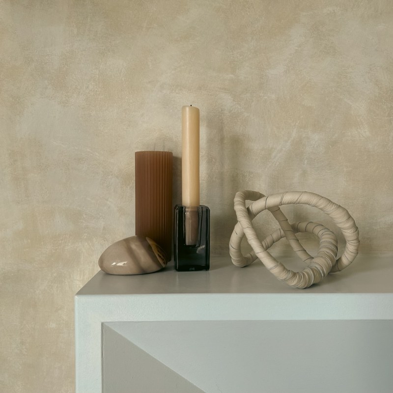 Thumbnail of Flow Leather Table Accent - Neutrals image