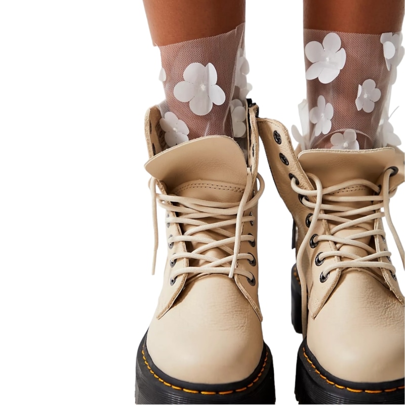 Thumbnail of Flower In The Attic Tulle Socks White image